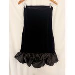 ZARA  Women Collection Short‎ Velvet Dress Blogger Fav Runway Large Dark Feminine Photo 3