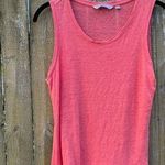 Athleta Knot Zephyr Tank Top Coral 100% Linen Sz S Photo 0