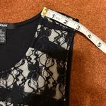 Alfani  Sheath Dress Womans Size 12 Black Floral Lace Overlay Sleeveless NWT Photo 2