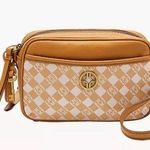 Fossil NEW Brennon Camera Bag Jacquard Leather Crossbody Photo 0