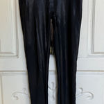 Spanx Faux Leather Leggings High Waisted Black Size Small Petite Pants Tights Photo 0