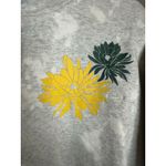 Nike Oversized Grey ‘Power In Purpose’ Floral Embroidered Pullover Hoodie Size M Photo 5