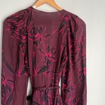 ALC Frank A.L.C. Embry Floral-Print Silk Mini Wrap Dress Photo 9