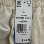 Adidas  Originals Sprinter Shorts Women’s LG WONDER WHITE  3-Stripes NOSWTags '23 Photo 6