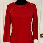 Spence Dress Spence Red midi longsleeves dress. Size medium Photo 4