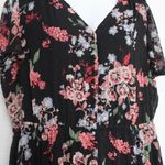 Lane Bryant Floral Sheer Button Down Maxi Dress Size 20 Photo 2