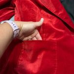 Briggs New York Vintage Women's 2XL Red Velvet Blazer 3/4 Sleeve Formal Photo 5