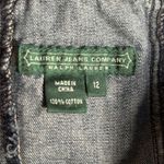 Vintage Ralph Lauren Denim Midi Dress Spaghetti Strap Flared Hem Boho Western Blue Size 12 Photo 7