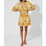 Cleobella  Aubrey Mini Dress, Watercolor Ikat, XS Photo 4