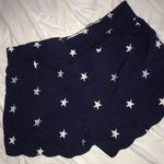 Lauren James Navy Star Scalloped Shorts Photo 1