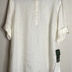 Ralph Lauren  LRL 2X Womens Pearl Linen Tunic Sheer Blouse Cover‎ Up NEW READ Photo 0