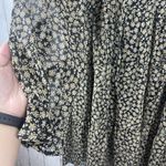 Dress Forum  Dress Small Black Cream Floral Baby Doll Ruffle Peasant Boho Hippie Photo 4