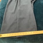 ASOS  Navy Blue Lyocell High Rise Pleated Front Side Zip‎ Wide Leg Crop Pants 12 Photo 14