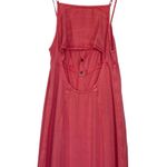 Free People Women’s Coral Spaghetti Strap Ruffle Hem Open Back Maxi XS Photo 4