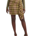 Ralph Lauren Host Pick!! NWT Lauren Plaid Ruffle - Trim Georgette Skirt Size 16 Photo 1