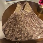 Lulus Taupe Sequin Sleeveless Skater Dress Photo 4