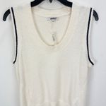 Madewell Boucle Knit Sweater Tank Top Cotton Blend Vintage Ivory Small NWT Photo 6