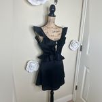 Hello Molly NTM:  Sold Out Online Black Ruffled Halifax Mini Dress in Sz Small Photo 5