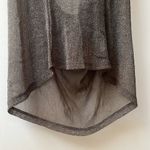 Living Doll  | Metallic Top Back Cut Out XS Gray Silver Photo 2