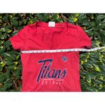 Tennessee Titans Red V Neck T Shirt Size Medium Photo 5