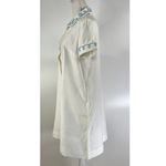 Vintage 80s Dress Dorian Peter Pan Collar White Aline Uniform Fairy Kei Size M Photo 5