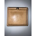 Dooney & Bourke  VTG Signature Logo‎ Canvas Tan Leather Trim Wallet Kiss Lock P Photo 1