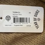 NWT Year of Ours mesh tie crop tank top in Caribou Size XS Tan Photo 5