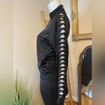 Kappa Womens Black & White Banda Anniston Track Jacket Size XLarge VINTAGE Photo 2