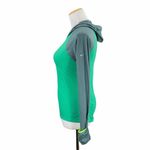 Nike Running Dri-Fit Green & Gray Long Sleeve Hooded Tee Photo 10