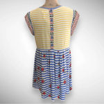 Matilda Jane  On My Mind Women's Short Sleeve Loose‎ Fit Striped Top Medium | NWT Photo 3