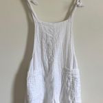 Aerie  White Gauze Short Overalls Size Large Overalls Shorts Photo 1