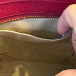 Coach  Cherry Red Leather Satchel Photo 14