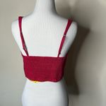 Abercrombie & Fitch Abercrombie Pink Corset Crop Top Photo 6
