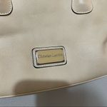 Christian LaCroix  Cream & Peach Leather Crossbody Satchel Handbag Authentic Photo 3