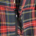 ZARA  Plaid Straight Leg Slim Pant Black and Red Size 4 Photo 9