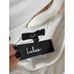 Lulus NWT  Devoted to Fun Ivory One-Shoulder Sleeveless Jumpsuit Classy Chic S Photo 8