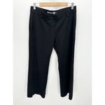 Betabrand Womens Black Straight Leg Cropped Mid Rise Pants Stretch Large Petite Photo 9