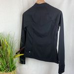 Athleta  Black Raninier Long Sleeve Half Zip Athletic Sport Shirt S Photo 3