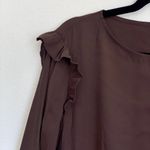 Setre Woman Midi Dress in Brown Size 10 Photo 2