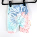 Electric & Rose Womens Medano Printed Bike Shorts Pastel Tie Dye Blue Pink XS Photo 3