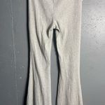 Aerie Kick-It Ribbed High Waisted Super Flare Pant in size L Long Photo 3