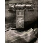 INC  International Concepts Women's Size 12 Black Slit A Line Skirt Lined Photo 3