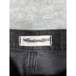 Madewell  Women’s Black Mini Jean Skirt Sz 27 Rigid Denim‎ A Line Fray Edge Photo 1