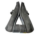 Stuart Weitzman  Size 8 Black Suede Perforated Beaded Chunky Heel Loafer #S87-8‎ Photo 3