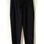 ZARA Basic Tie Ankle Dress Pants Black Size Medium NEW Photo 0