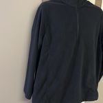 Land’s End Women Black Long Sleeve Antistatic Pullover ZipUp Fleece Photo 4