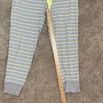 SO | Gray Striped PJ Joggers with Bright Yellow Accents Photo 3