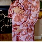 Lulus Exquisite Attention Lilac Floral Print Ruffled Long Sleeve Dress S Purple Photo 10