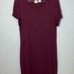 C&C California  Women's Burgundy Casual Tshirt Dress Size XL Photo 0