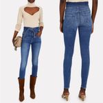 MOTHER The Triple Stack Looker High Rise Denim Blue Jeans Tie Waist, 29 Photo 8